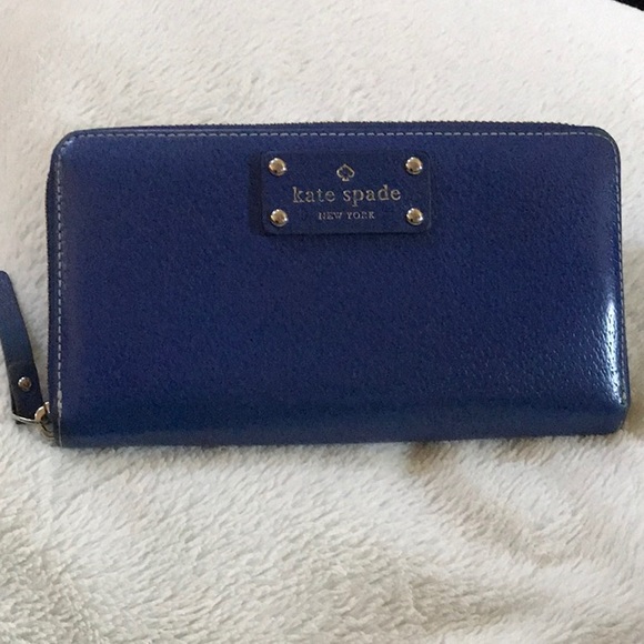 royal blue kate spade wallet